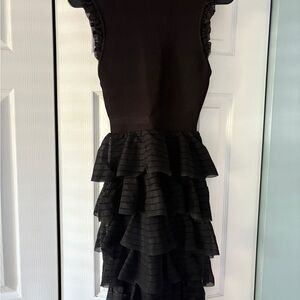 Alice + Olivia Black Textured Fabric
